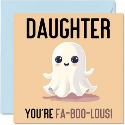 Image of Birthday Cards for Daughter Fa Boo Lous Funny Happy Card from Mum Dad, Gifts, 145mm x Joke Greeting Women Her
