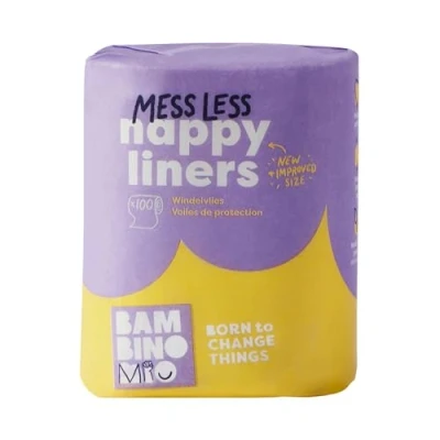 Image of Bambino Mio, Supersoft Nappy Liners, Biodegradable, 100 Liners