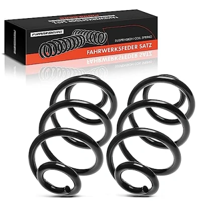 Image of Frankberg 2x Coil Spring Rear axle Compatible with Clio III 2005 2014 Grandtour 2007 2012 Modus/Grand Modus 2004 Today Replace# 8200341248