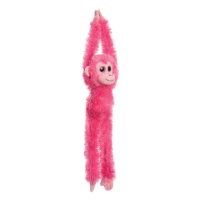 Image of Aurora, 60198, Colourful Hanging Chimpanzee, 19In, Soft Toy, Pink