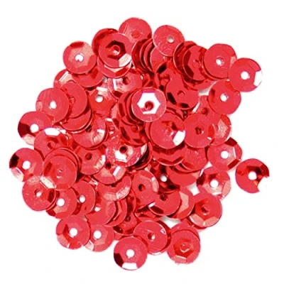 Image of Impex 5mm Red Round Sequins Craft Bead