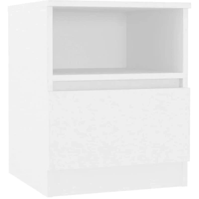 Image of vidaXL Bed Cabinet White 40x40x50 cm Engineered Wood