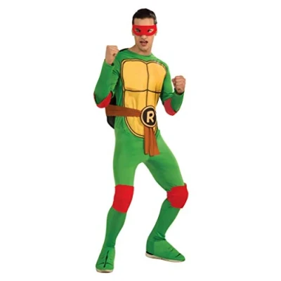 Image of Rubies 887250STD Teenage Mutant Ninja Turtles Adult Raphael and Accessories Costume Sized, Cartoon, Green, Default