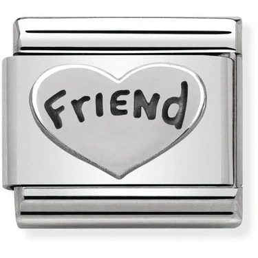 Image of Nomination Silver Friend Charm