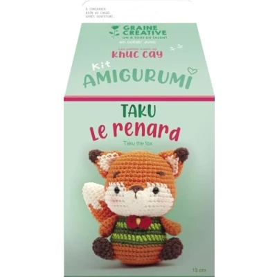 Image of GRAINE CREATIVE Kit Crochet Amigurumi Renard 13 cm