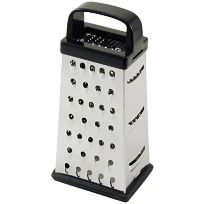 Image of Chef Aid Stainless Steel 4 Sided Box Grater, Metal