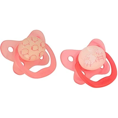 Image of Dr. Brown&#039;s Glow in Dark Pacifier, Stage 1/Pink, 0 6 Month