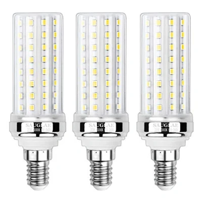 Image of SAUGLAE 20W LED Corn Bulbs, 150W Incandescent Bulbs Equivalent, 3000K Warm White, 2300Lm, E14 Small Edison Screw Light 3 Pack