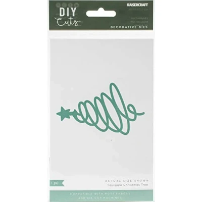 Image of KAISERCRAFT PTY LTD (3PL) DIE Xmas, Squiggle Christmas Tree, One Size