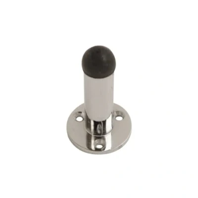 Image of Vibe Projection Door Stop 63mm on Chrome, Stopper, Rubber Bumper to Protect Door, Walls, and Skirting for Internal Use