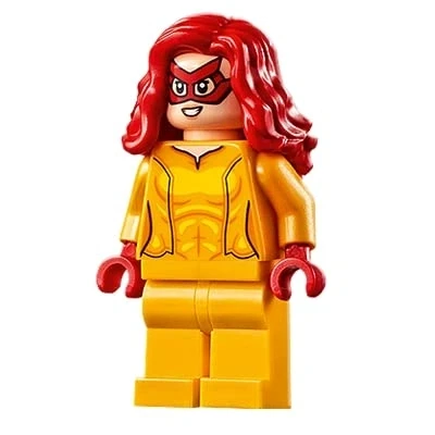 Image of LEGO Superheroes: Firestar Minifig Angelica Jones with Red Cape