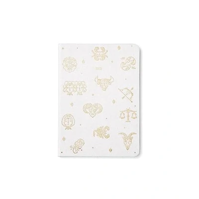Image of Letts Zodiac A6 day to a page with appointments 2024 diary ivory