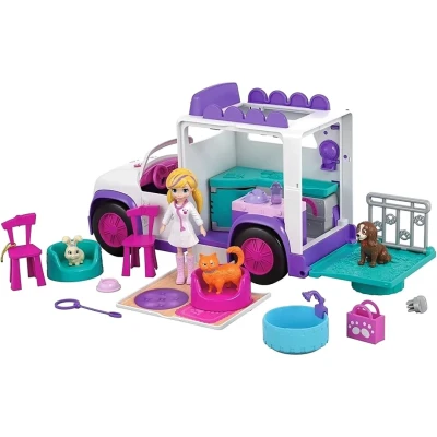 Image of Polly Pocket Cuddle &#039;n&#039; Care Mobile Vet