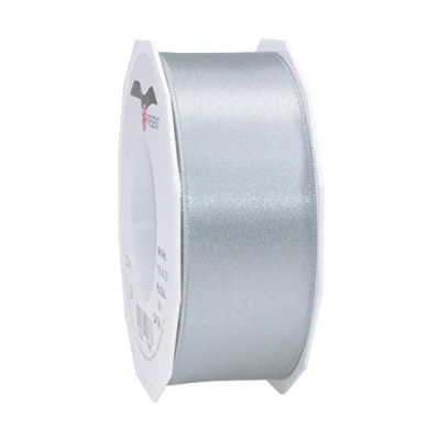 Image of Präsent Satin Ribbon Sterling Silver 40 mm width, 25 m length