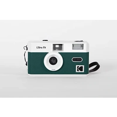 Image of Kodak Ultra F9 35mm Film Camera Retro Style, Focus Free, Reusable, Built in Flash, Easy to Use (Dark Night Green)