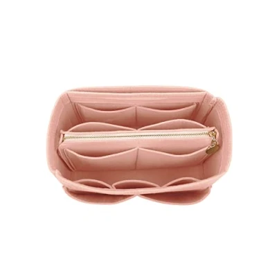 Image of LEXSION Felt Purse Bag Organizer Insert with zipper Tote Shaper Fit Speedy Neverful PM MM, 1 Pink, M