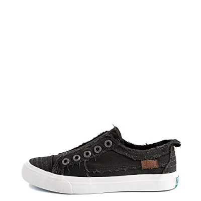 Image of Blowfish Malibu Women&#039;s Play Sneaker, Black Smoked Canvas, 4 UK