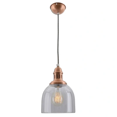 Image of Mumbai Dome Pendant Ceiling Light Copper 1xE27