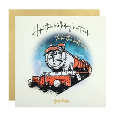 Image of Cardology Hogwarts Express Harry Potter Birthday Card Official Wizarding World Gift Merchandise (Hogwarts Express)