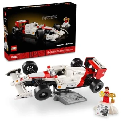 Image of LEGO Icons McLaren MP4/4 y Ayrton Senna Modelo de Auto para Adultos 10330