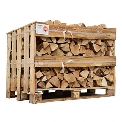 Image of Ash Kiln Dried 1m3 Crate Firewood Logs for Wood Burner &amp; Pizza Oven Ecoblaze