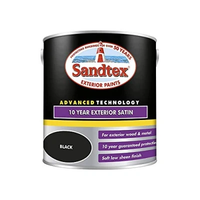 Image of Sandtex 10 Year Exterior Satin 2.5lt Black