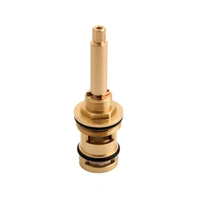 Image of Faucet Valve,Mixer Tap Cartridge, Cartridges Replacement Brass Ceramic Disc Valve Insert Gland Cartridge Quarter Turn 3/4&quot; 20 Spline
