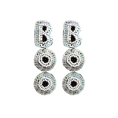 Image of Halloween Earrings for Women Girl Boo Dangle Earring Drop Eardrop Sequins Beads Stud Fashion Jewelry gifts Party Dress Up