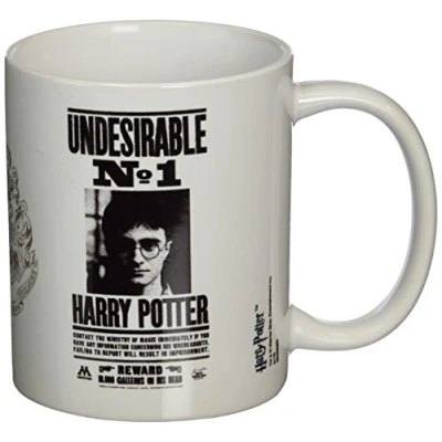 Image of Pyramid International Harry Potter Ceramic Mug with Undesirable No1 Wanted Poster Graphic in Presentation Box Official Merchandise