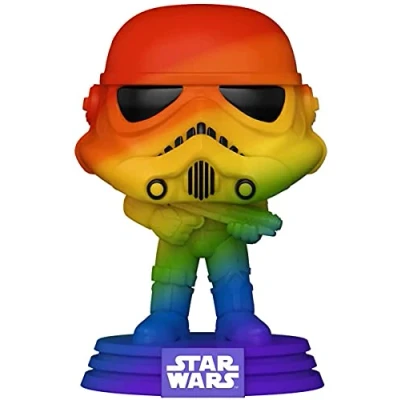 Image of Funko POP! Star Wars: Pride Stormtrooper Rainbow Collectable Vinyl Figure Gift Idea Official Merchandise Toys for Kids &amp; Adults Movies Fans Model Collectors and Display