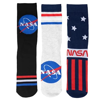 Image of United Labels NASA Socks for Men, Multicoloured (Pack of 3), multicoloured, 39 42