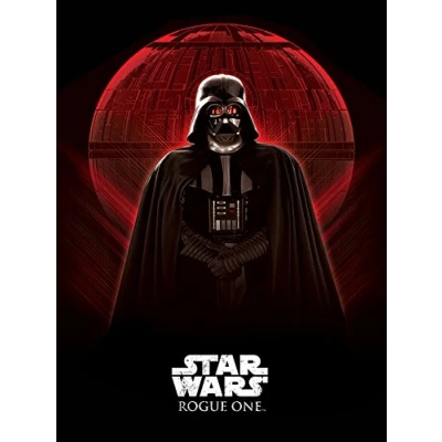 Image of Star Wars &quot;Rogue One Darth Vader and Death Canvas Print, Cotton, Multi Colour, 1.80 x 60.00 80.00 cm