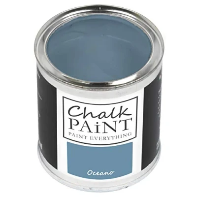 Image of Chalk Paint Everything® Oceano (Ocean Blue) 250 ml Water Based for Shabby Chic Furniture, Décor, and Upcycling Projects Non Toxic, Easy to Apply
