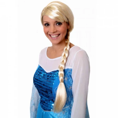 Image of I LOVE FANCY DRESS LTD ILFD2169 BLONDE PLAIT WIG ADULTS ONE SIZE FITS MOST