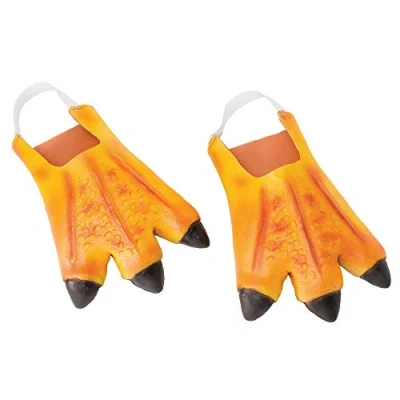 Image of Bristol Novelty BA049 Chicken Feet Costume Unisex Yellow Adult, One Size