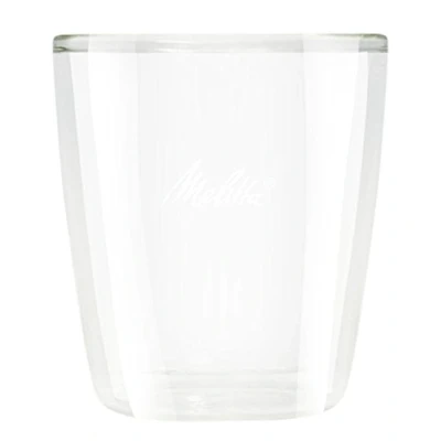 Image of Paxanpax 6761116 Melitta Double Wall Glass Espresso (Pack of 2, 80ml), Borosilicate, White