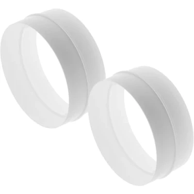 Image of Repa Market 6&quot; Inch / 150 mm Pack of 2 Plastic Duct Pipe Connectors Round Male Fit Flexible Ducting Extension Hose Work Dryer Vent Inline Air and Water Flow Extraction Lines