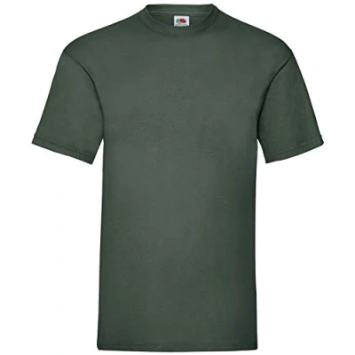 Image of Fruit of the Loom Valueweight T Shirt, Various Colour Sets, S, M, L, XL, XXL, 3XL, 4XL, 5XL (3XL, Green), Bottle Green, 3XL