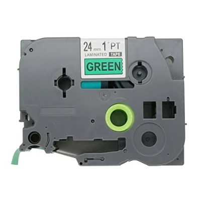 Image of Fassport 1 Pack Black on Green Label Tape Compatible for Brother P Touch TZ 751 TZe 24mm 1&quot;