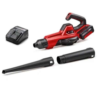 Image of Einhell Power X Change 18V Cordless Air Blower with Battery and Charger 250 km/h Duster for Home, Car, Garage Garden Use GE UB 18/250 Li E Universal Dust, Debris Leaf