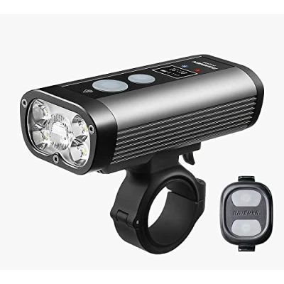 Image of Ravemen PR2400 USB Rechargeable DuaLens Front Light with Remote 2400 Lumens