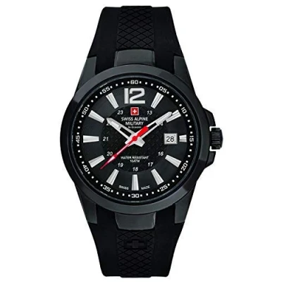 Image of Swiss Alpine Military by Grovana Men&#039;s Watch All Black 7058.1877 10ATM Made