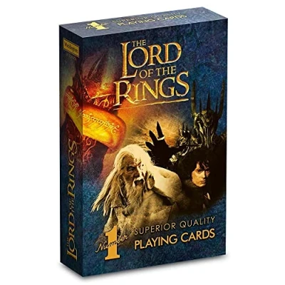 Image of Waddingtons Number 1 the Lord of Rings Playing Card Game, play with Frodo, Sam, Bilbo, Gandalf, Galadriel, Aragorn and rest Fellowship, gifts toys for boys girls aged 6 plus
