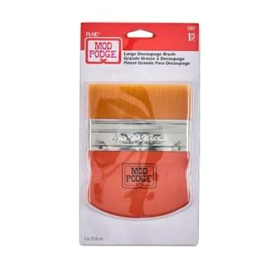 Image of Mod Podge Brush Applicator 4 inch, Gold Taklon, Acrylic, Brown