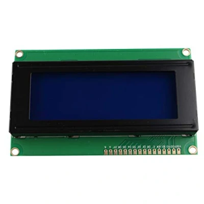 Image of HALJIA 5V 2004A LCD Module Blue Screen 20 x 4 Character Display Shield Backlight Compatible with Arduino
