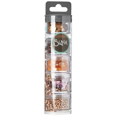 Image of Sizzix Sequins &amp; Beads 663865, Rose Gold, 5 Pack, One Size