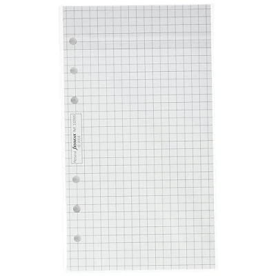 Image of Filofax Personal White Quadrille Notepaper