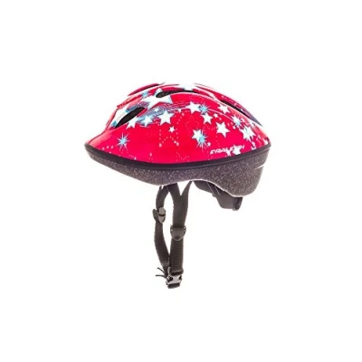 Image of Raleigh CSH1203 Lil Terra Lightweight Adjustable Children&#039;s Cycling Helmet Size 48 54cm Stars Pattern