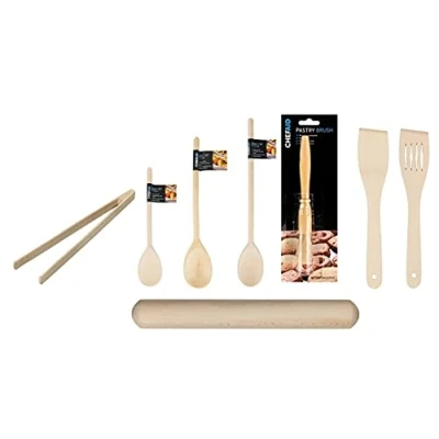 Image of Chef Aid 61E41403 Wooden Utensils, Wood
