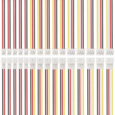 Image of Youmile 10Pairs 26AWG JST PH2.0 Plug Connector Cable 2/3/4 Pin Female Male 200mm Wire for Battery JJRC H36 H67 Blade Inductrix E010 E013